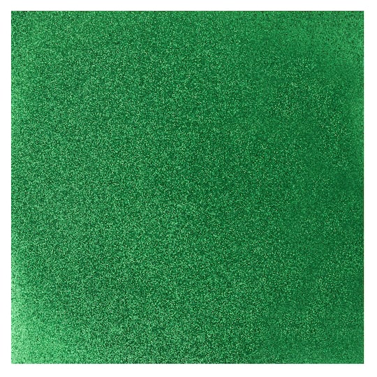 30 Pack: Green Fine Glitter Paper by Recollections®, 12" x 12"